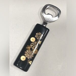 Anthropologie Vintage Gilded Snowfall Gold Flecks Bottle Opener